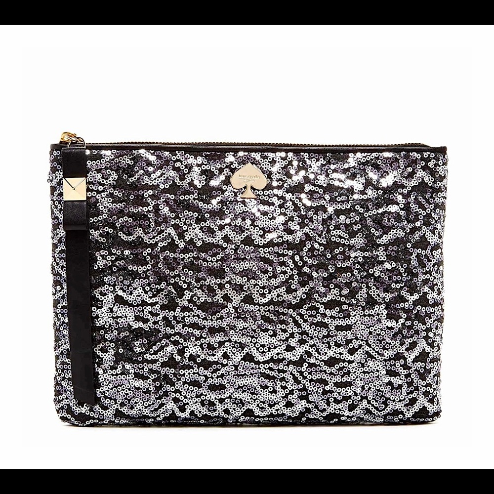 ♠️ NWT! Kate Spade New York “Georgie” Leroy Street Sequin Zip Clutch